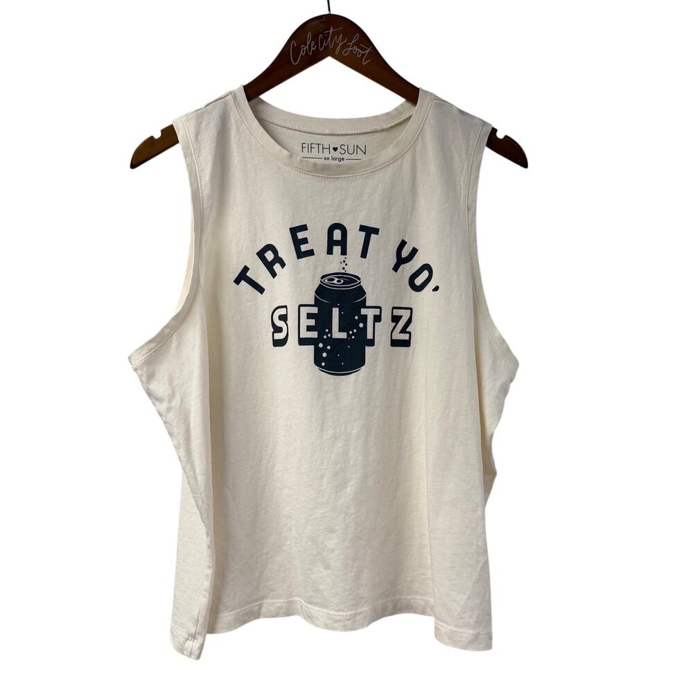 Treat Yo Seltz Tank Top Seltzer Soda Lover Muscle Tee XXL